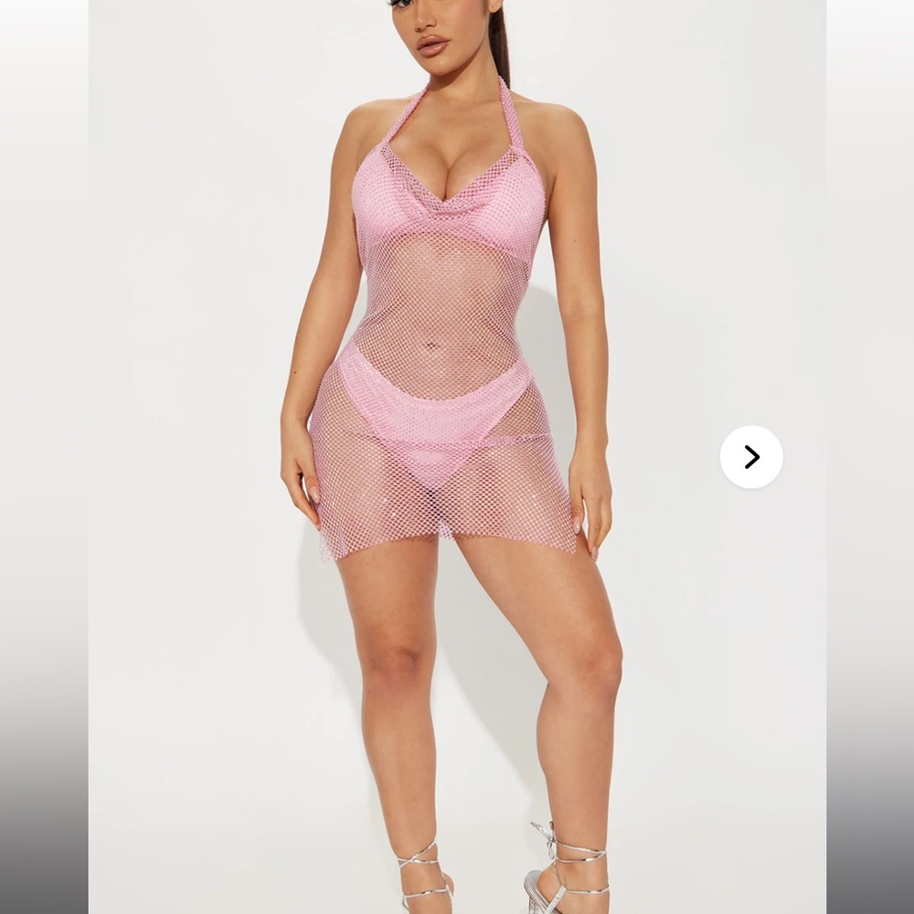 Fashion nova rhinestone dress med nwt - Picture 5 of 13